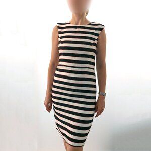 NWOT Banana Republic Striped Boucle Dress 4